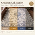 thumbnail image 6 of KUETH 2X3 Vintage Area Rugs Machine Washable Rugs for Living Room, Non Slip Flat Pile Rug with Rubber Backing, Boho Rug for Entryway Bedroom Dining Room Home Office, 6 of 11