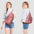 thumbnail image 2 of Striped & Checkered Fusion Sling Backpack - Unique Pattern Crossbody Bag, Stylish Pack for Urban Explorers, 2 of 4