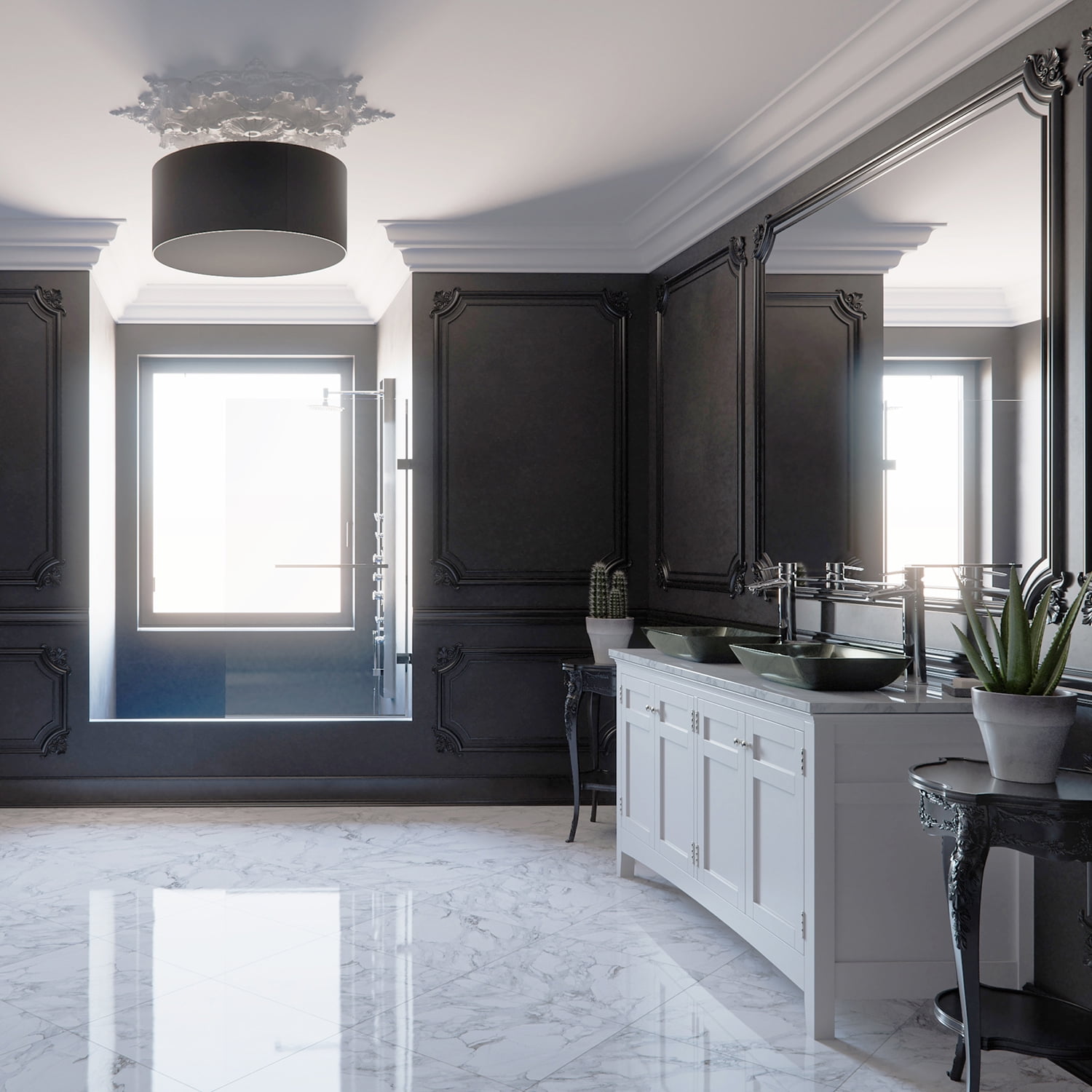 VIGO Donatello Artistic Onyx Gray Glass 18 in. L x 13 in. W x 4 in. H Rectangular Vessel Bathroom Sink