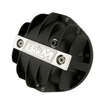 B&M 71504 Cast Aluminum Differential Cover for GM 8.875" 12 Bolt Truck - Black