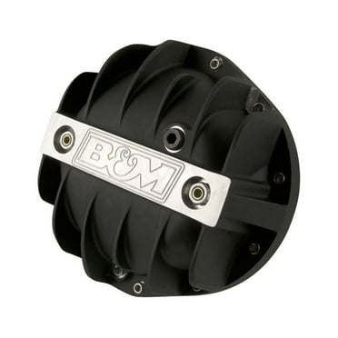 B&M 71504 Cast Aluminum Differential Cover for GM 8.875" 12 Bolt Truck - Black