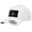 White, variant on Premium Snapback Hat with Perforation - Curved Bill by Pull Patch White