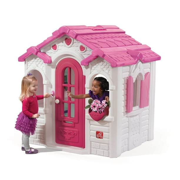 Step2 Sweetheart Pink Playhouse with Kitchen, Decorative Roof and