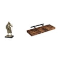 thumbnail image 1 of Figura Decorativa De Caballero Europeo Para Sala De Estar O Entrada, Con Estante Flotante De Madera Rústica Que Ahorra Espacio. Multiusos, Ideal Para Habitación Infantil, Dormitorio, Baño O, 1 of 8