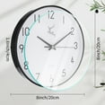 thumbnail image 5 of Unique Bargains Silent Non Ticking Battery Operated Wall Clock Gold Butterfly 8 Inch, 5 of 6