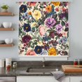 thumbnail image 5 of Country Flowers Sheer Curtains 54 Inches Long, Retro Pastoral Colorful Floral Herbs Light Filering Curtains, Breathable Simi Curtain Privacy Drapes for Kitchen Bathroom Small Window Treatment, 5 of 9
