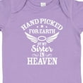 thumbnail image 4 of Inktastic Handpicked for Earth by My Sister in Heaven with Angel Wings Boys or Girls Baby Bodysuit, 4 of 5