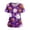 07-Purple, variant on Printed Scrub Tops Women,Halloween Scrub Tops Plus Size Cute Pumpkin-Headed Bat Printed Short Sleeve V-Neck Nurse Care Worker Uniform Scrub Top,Light pink,L