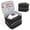 black, variant on Godery Nail Polish Organizer Bag Double Layer Capacity Portable Travel Storage Case Holds 30 Bottles (15 ml/0.51 floz) Nail Supplies Holder Bag Designed for Nail Tools