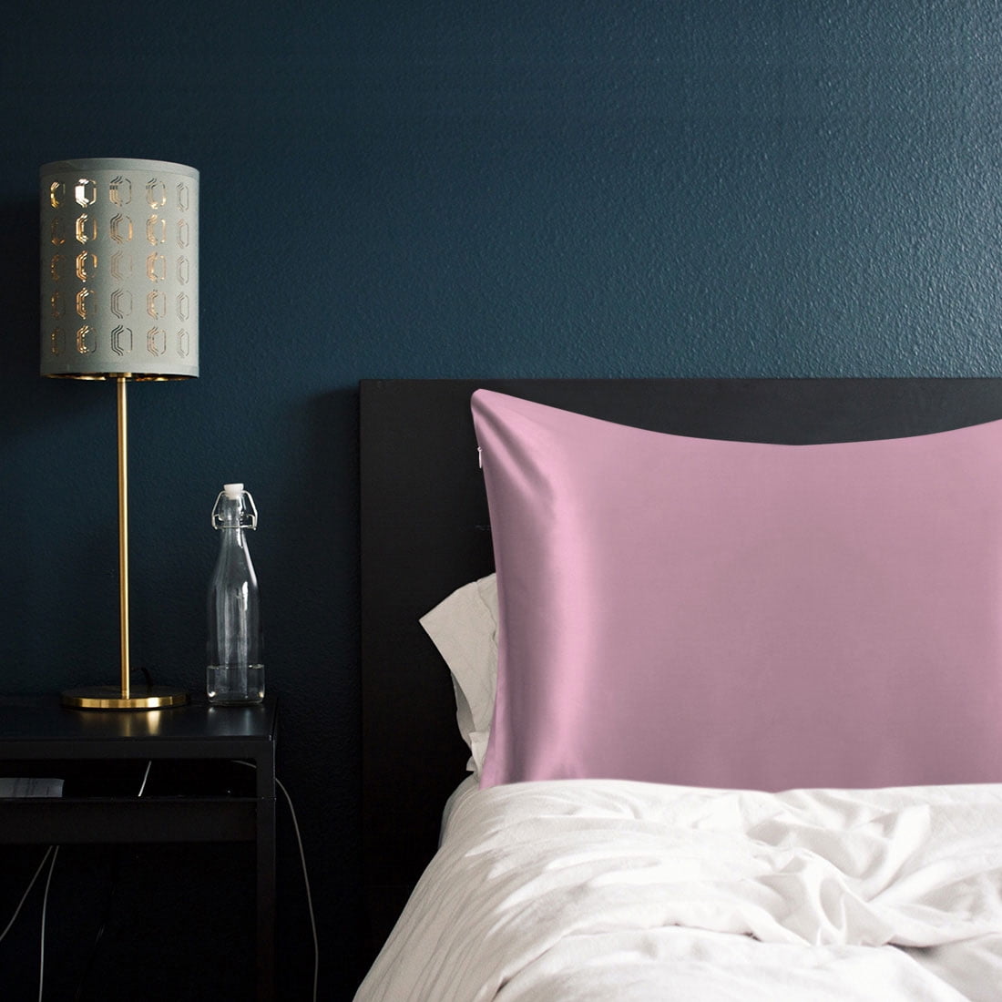 Silk Pillowcase Both Side Silk Care For Hair And Skin With Zipper Mauve Queen