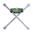 thumbnail image 1 of Llave De Cruz 14 Cromada Universal Llanta Auto/camioneta plateado., 1 of 7