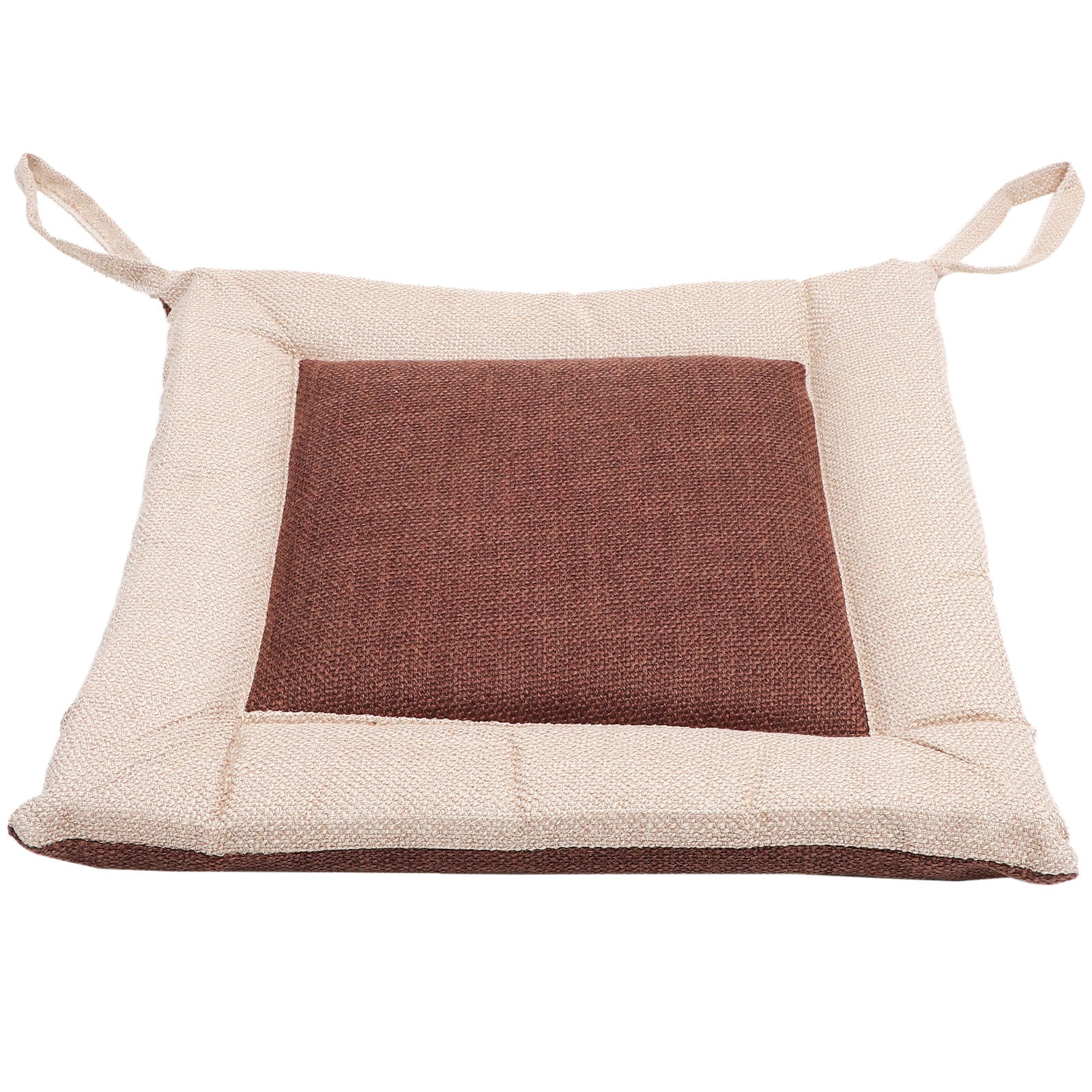 LIFKOME Soft Cotton Linen Floor Cushion Breathable Seat Pad for Car Office Home and Indoor