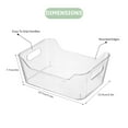 thumbnail image 4 of Novelinks 4 Pack Plastic Storage Bins Utility Storage Organizer Bin Clear Pantry Organization Cabinet Storage Containers,Small, 4 of 10