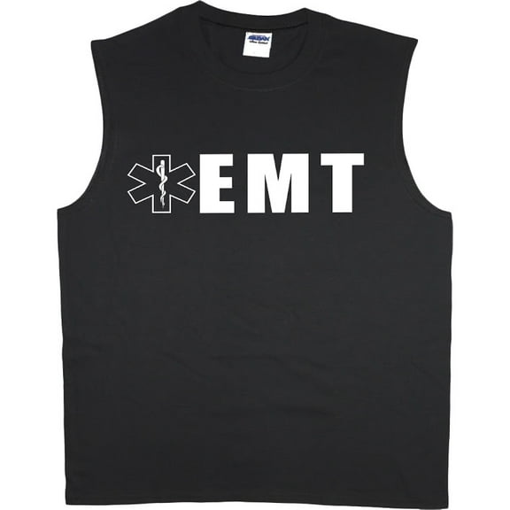 EMT t-shirt sleeveless t-shirt muscle tee for men