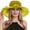 Yellow, variant on EnJoCho Sun Hat for Ladies Women's Vintage Mesh Wide Brim Wedding Dress Hat Floral Shade Holiday Brim Top Hat