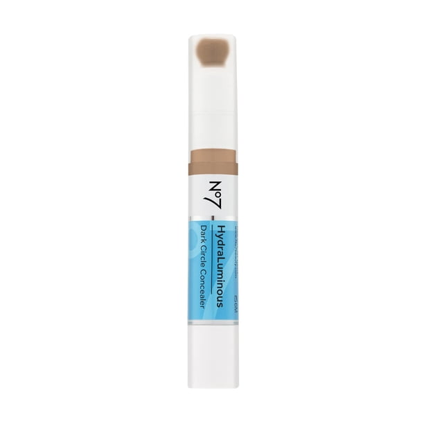 Corrector hidraluminoso No7 - Tono 8.5 - Corrector debajo de los ojos de total para ojeras con cafeína y ceramidas - Corrector hidratante e iluminador para la zona oscura debajo de los ojos (3,9 ml)