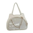 thumbnail image 4 of fenteer Cat Shape Shoulder Bag PU Leather Y2K Ita Bag for Ladies Women Birthday Gift White, 4 of 8