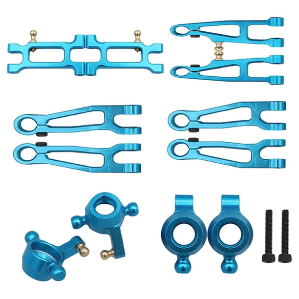 Juego de brazos oscilantes superior e inferior con copa de dirección 1:16 para modificación de coche RC SG1603 Azul
