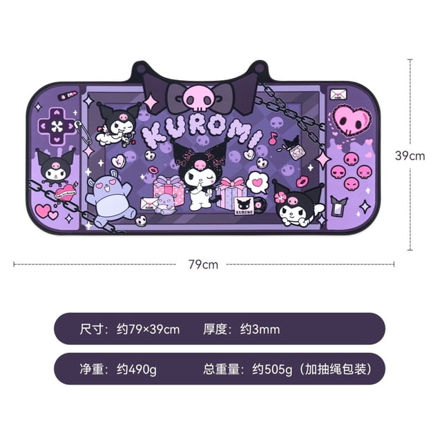 Sanrios-alfombrilla de ratón de Anime de gran tamaño, almohadilla de teclado de juego de e-sports de dibujos animados, almohadilla de escritorio Kawaii, decoración de escritorio