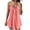 Pink, variant on Sngxgn Ruffle Stripe Ruffle Swimsuit for Women V Neck Ruched Bathing Suits(Dark Blue,XXXXL)