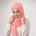 thumbnail image 6 of Karight Womens Chiffon Hijab Scarf Lightweight Solid Color Breathable Sheer Head Wrap, 6 of 6