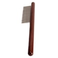 thumbnail image 2 of Pet Wooden Comb Stainless Steel Pin Teeth Durable Comfortable Portable Cat Comb for Pets Dogs, 2 of 8