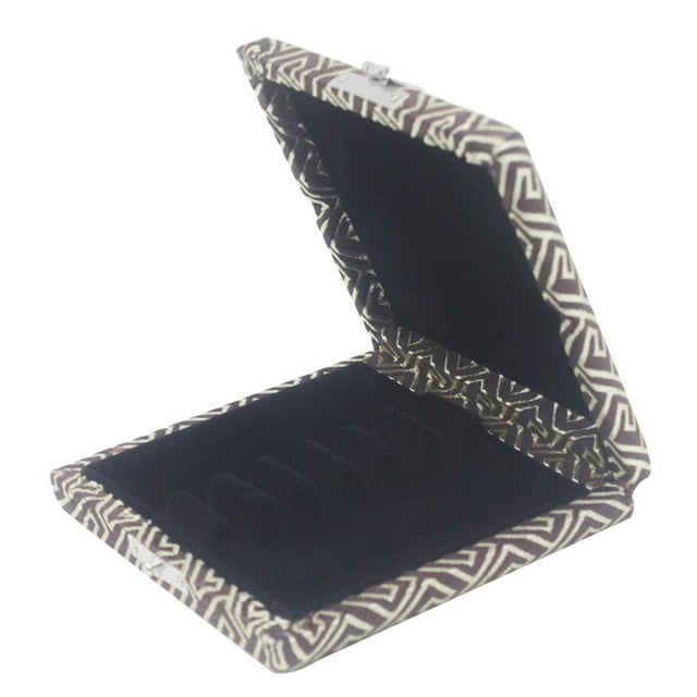 MERIGLARE Étui de Rangement pour Anches Hautbois en Bois de Pêche Support pour 6 Anches Accessoire - Café