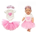 thumbnail image 2 of Doll Clothes for 18-inch Doll, Christmas Dress Outfit Set, Simulation Costume with Elastic Design, Easy to Wear and Take Off, Gift for 3-6 Years, 2 of 5