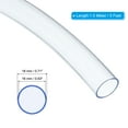 thumbnail image 2 of Uxcell Tubing Flexible Clear Vinyl Tubing Water Hose Tube for Reverse Osmosis Systems Water Filters 5/8" x 5/7" x 5 Ft, 2 of 7