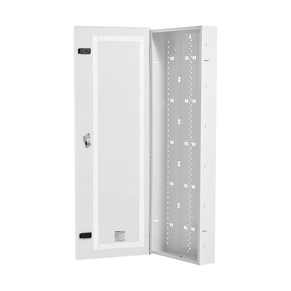 VEVOR Media Enclosure, 42-Inch, Structured Media Center with Vented Hinged Door, Cable Management Box, Structured Wiring Multi-Media Cabinet, Recessed Electrical Media Box, for Network Distribution