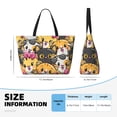thumbnail image 4 of PAYOHTO Cute Cat Cartoon Illustration Large Beach Tote Bags for Womens Mens Sandproof Swim Pool Bag with Zipper for Travel Vacation, 4 of 7