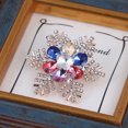 thumbnail image 3 of MEIBUTYUP Stylish Snowflake Brooch Pin Rhinestones Assorted Color for Parties, 3 of 6