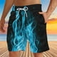 thumbnail image 3 of Pantalones Cortos Deportivos para Hombre, Pantalones Cortos de Playa con Cordón Impreso para el Día de la Independencia con Bolsillo Hechos de 95% Poliéster 5% Spandex, Pantalones Cortos Deportivos Pa, 3 of 4