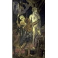 thumbnail image 2 of Moreau, Gustave 20x32 Gold Ornate Wood Framed with Double Matting Museum Art Print Titled - Messalina (Messaline), 2 of 4