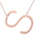 thumbnail image 3 of Collar del alfabeto Chapado en rosa Qarigey Letra inicial A - Z Gargantilla Colgante Oro rosa 46cm, 3 of 6