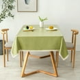 thumbnail image 2 of Cotton Linen Rectangular Table Cloth,Waterproof Tablecloth, Washable Farmhouse Table Cover for Kitchen Dining Party, 2 of 4