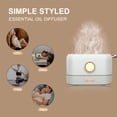 thumbnail image 6 of Gustave 200ml Flame Light Essential Oil Diffusers Quiet Cool Mist Air Humidifier USB Aromatherapy Diffuser Waterless Auto-Off for Home Office Bedroom Yoga "White", 6 of 9
