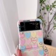 thumbnail image 3 of Cute Case for Galaxy Z Flip 4 with Love Heart Beads Strap, Women Case for Z Flip 4 Kawaii Lanyard Case, Pretty Girly Lovely Case for Samsung Z Flip 4, 3 of 7