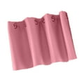 thumbnail image 1 of Solid Colored Short Valance Curtains Kitchen Curtain Shade Curtain Window Treatment Pink S, 1 of 8