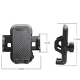 thumbnail image 3 of Car Phone Mount, Universal Windshield/Dashboard Holder with 360° Rotation, Lightweight & Stable Design for 50-100mm Smartphones, ABS+PP+PVC Material, Black - Ideal for Navigation, Music Control &, 3 of 7