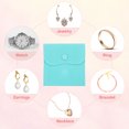 thumbnail image 5 of Uxcell Jewelry Pouch, Soft Velvet Pouches with Snap Button Portable Storage for Necklace Bracelet Earring Watch Blue 4x4 Inch, 5 of 7