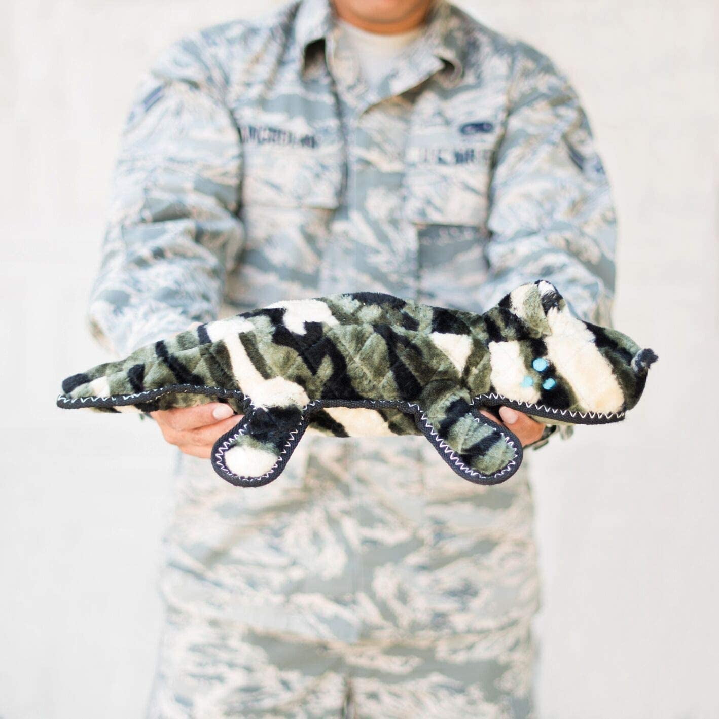 ZippyPaws 817064 Grunterz Plush Z-StitchCameron the Camo Gator Dog Toy - Extra Large