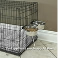 thumbnail image 4 of MidWest Homes for Pets Snap'y Fit Stainless Steel Food & Water Bowl with Patented Bracket, Silver, 4 of 5