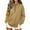Khaki, variant on cocolona Womens Half Zip Pullover Sweatshirts Casual Long Sleeve Stand Collar Shirts Workout Loose Solid Color Tops