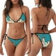 thumbnail image 3 of Balery Colorful Greek Windmills Pijama Estampado Bikini de Dos Piezas para Mujer - Conjunto de Bikini Ajustable Sexy y Cómodo para Playa, 3 of 6