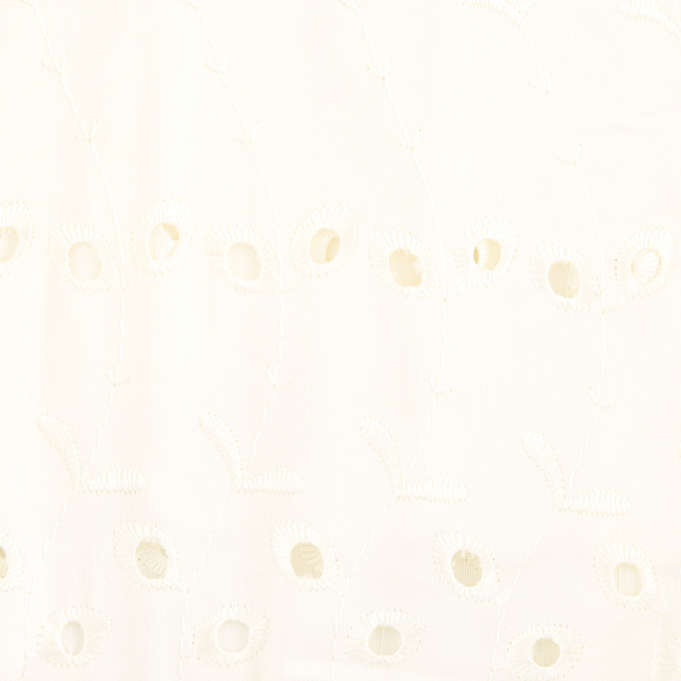 Fresh Ideas Ruffled Eyelet 14" Bed Skirt, Queen, Ivory