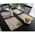 thumbnail image 4 of Wood Plank Texture Placemat Wedding Party Dining Decor Linen Table Mat Kitchen Accessories Table Napkin, 4 of 5