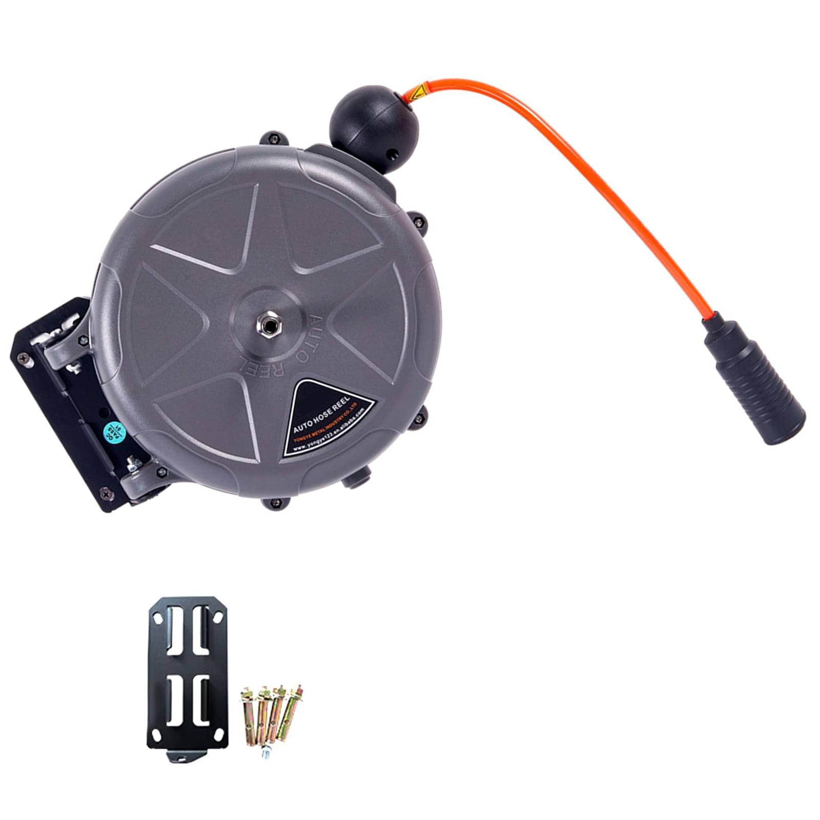Car Automatic Retractable Hose Reel Heavy Duty 180 Degree Bracket Telescopic Air Drum Reel For Garden Hose Reel