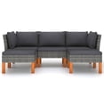 thumbnail image 3 of vidaXL Garden Lounge Set Grey and Anthracite, 3 of 6