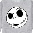thumbnail image 3 of The Nightmare Before Christmas - Jack Face - Men's Crew Neck Fleece Pullover, 3 of 5